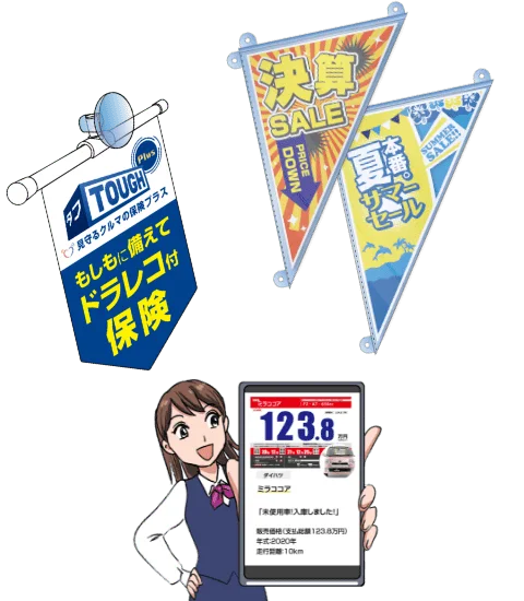 プライスボードと店頭POP